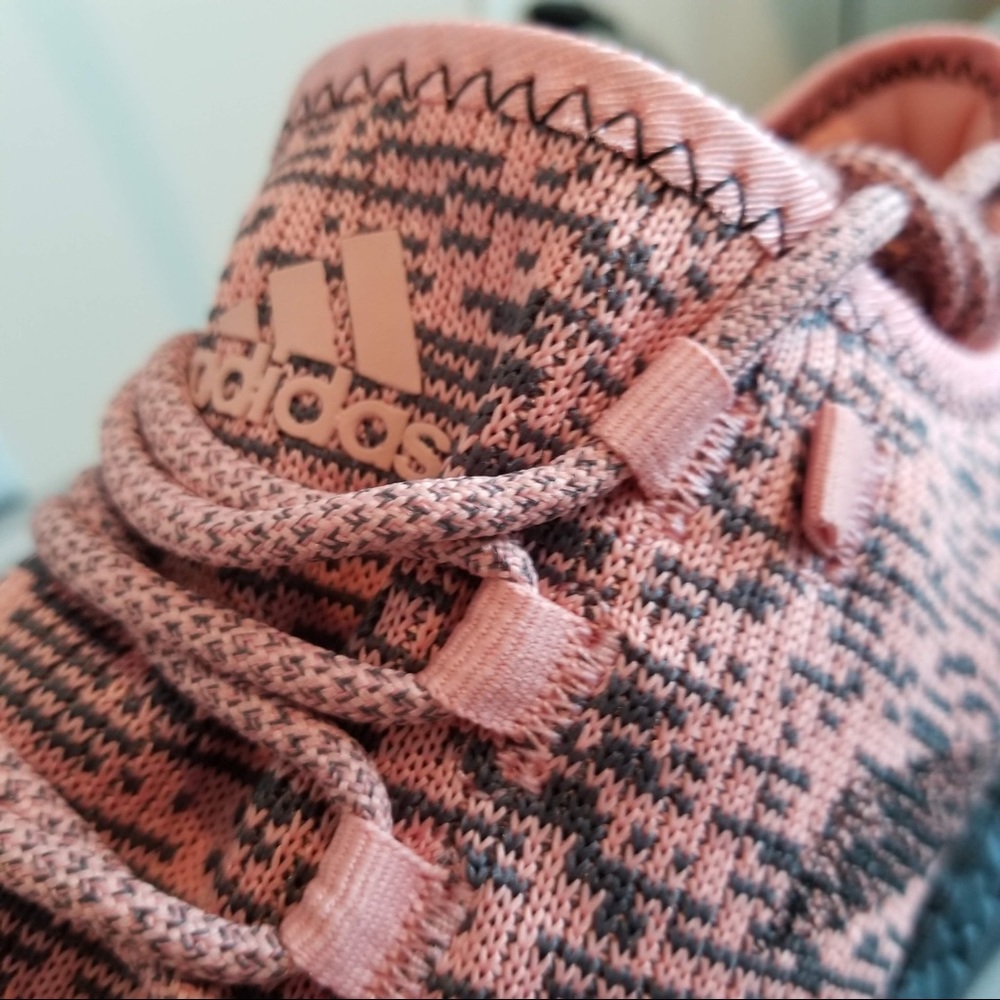 Adidas PureBOOST Running Peach/Grey Size 11 - Picture 12 of 14